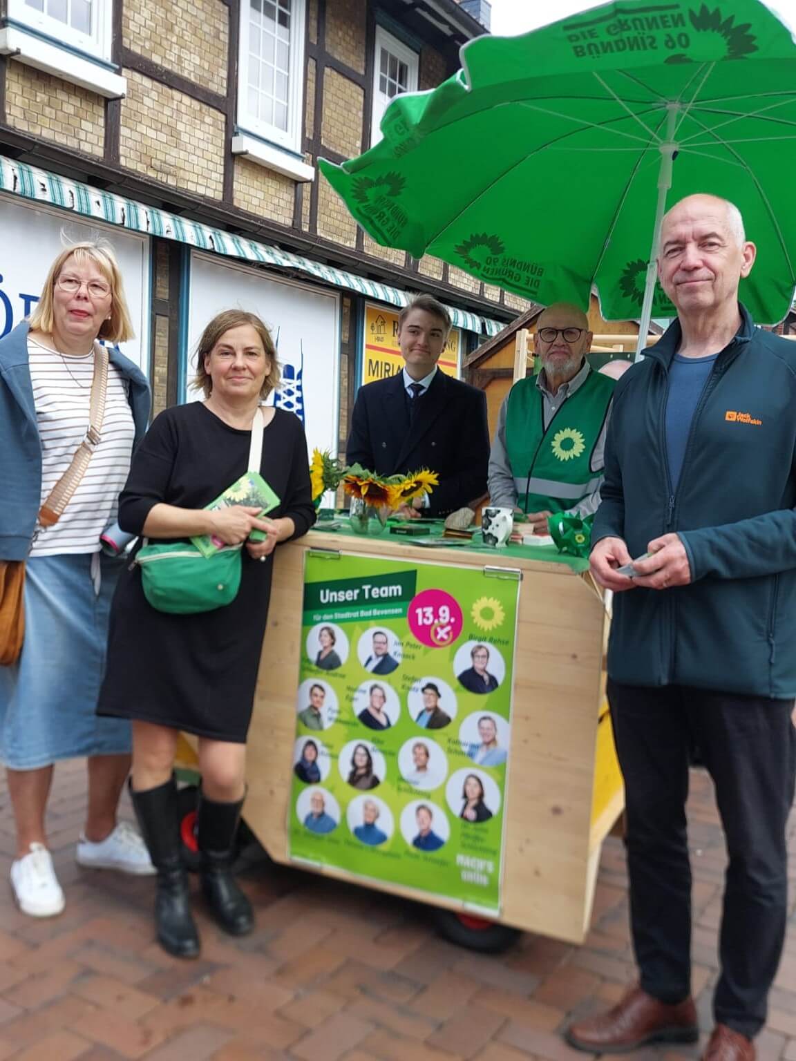 Infostand Grüne in Bad Bevensen
