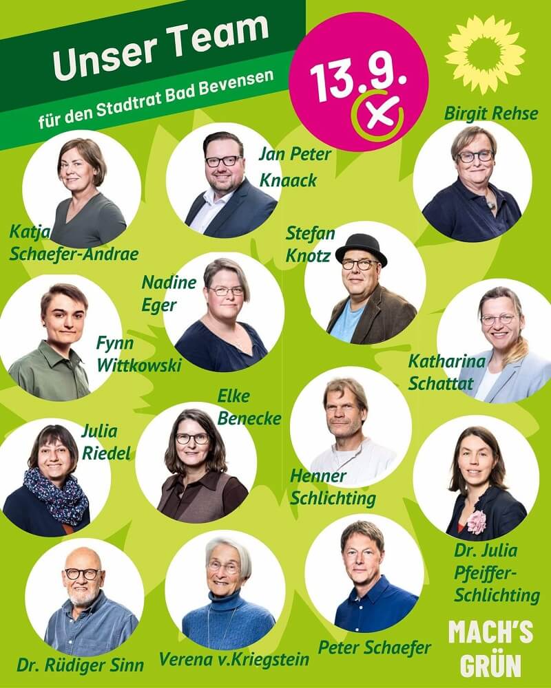 Plakat Team Stadtrat Bad Bevensen
