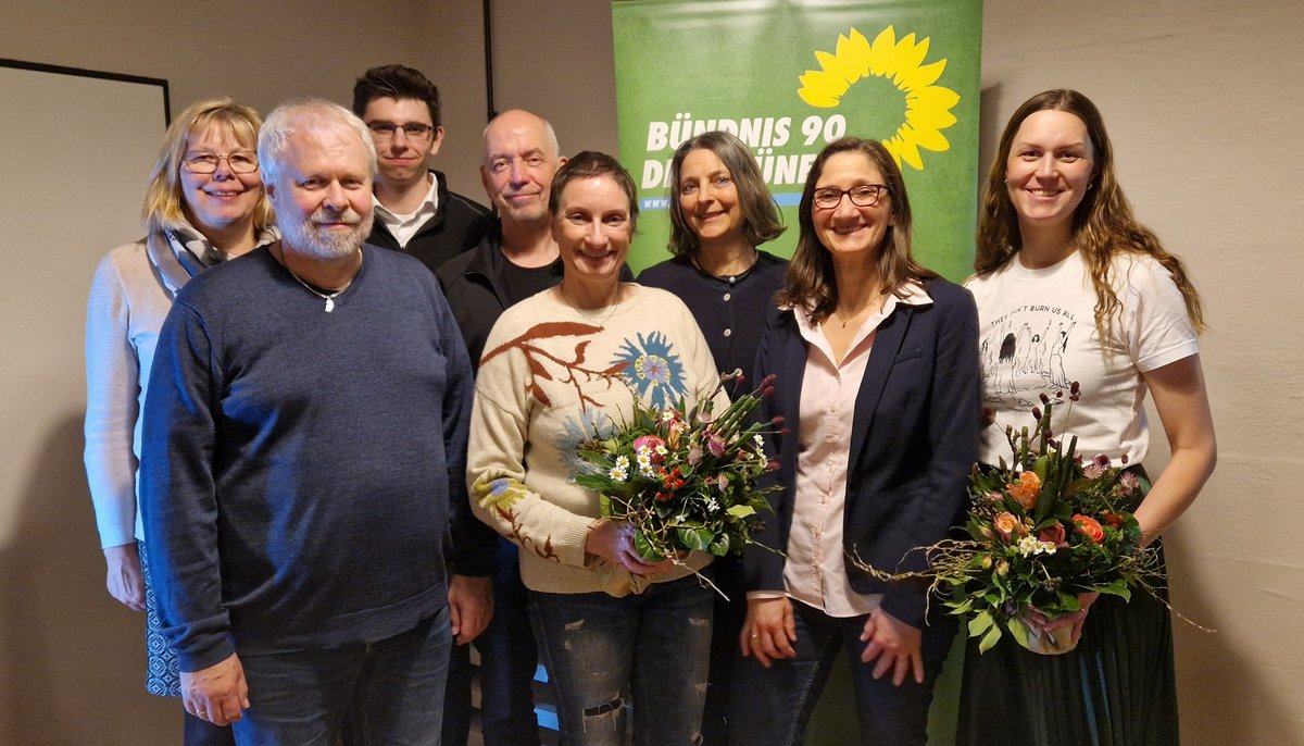 Gruppenfoto vom Vorstand Grüne Uelzen