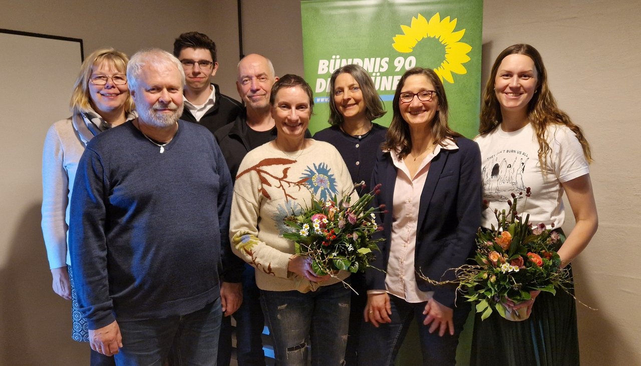 Gruppenfoto vom Vorstand Grüne Uelzen