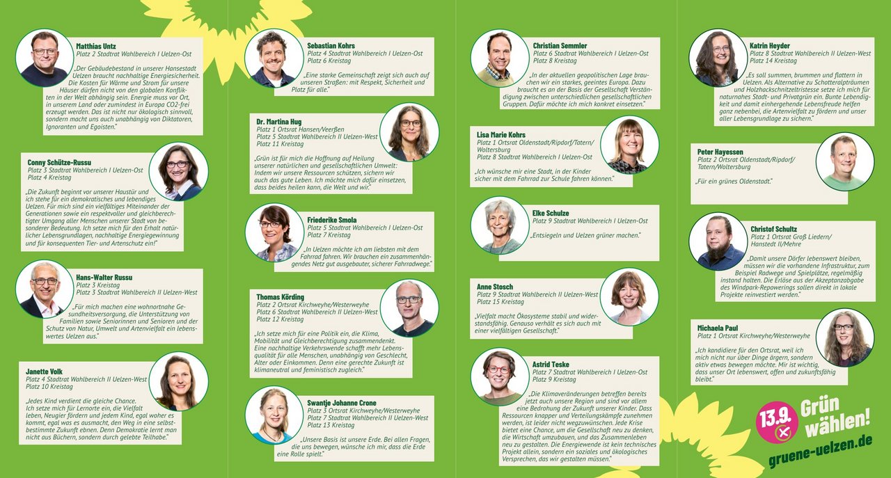 Faltblatt zur Kommunalwahl