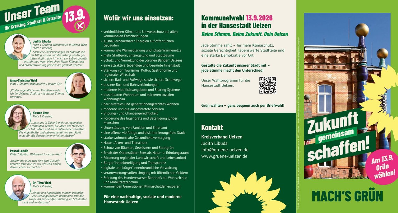 Faltblatt zur Kommunalwahl