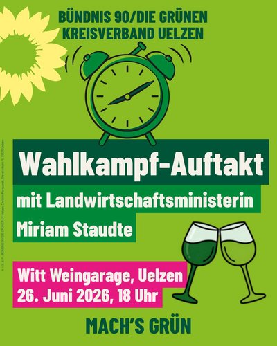 Einladungsplakat zum Wahlkampfauftakt