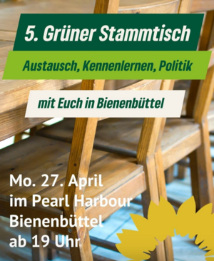 Plakat Einladung zum Stammtisch